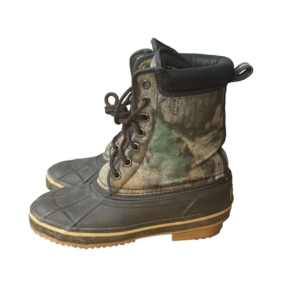 Timber Wolf‎ Thermolite Camo Hunting Boots Men's Sz 5 Lace Up